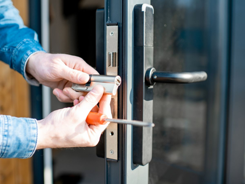 Replacing sliding security screen door